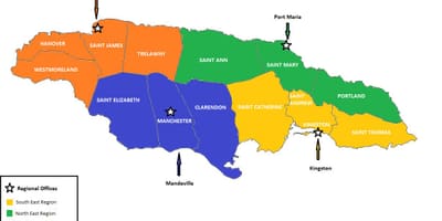 Kart av økonomisk jamaica