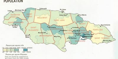Befolkningen kart over jamaica
