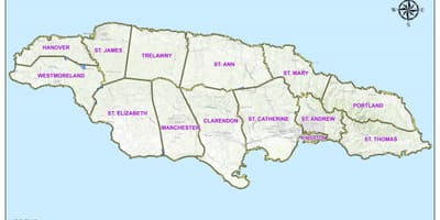 Kart over jamaica grupper